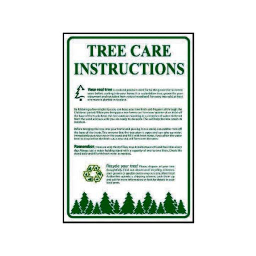 Board - Tree Care Instructions – The Christmas Cabin